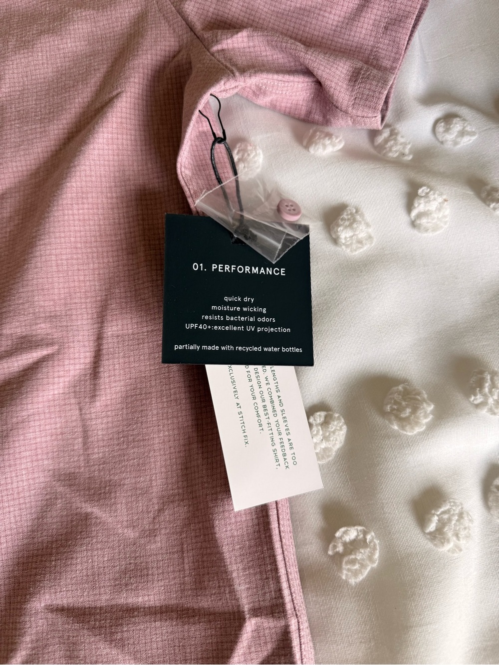 Gridtech Performance Short-Sleeve Button-Up Shirt in Dusty Rose - Picture 4 of 4